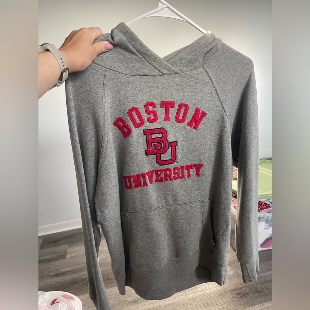 Boston University Gray Hoodie